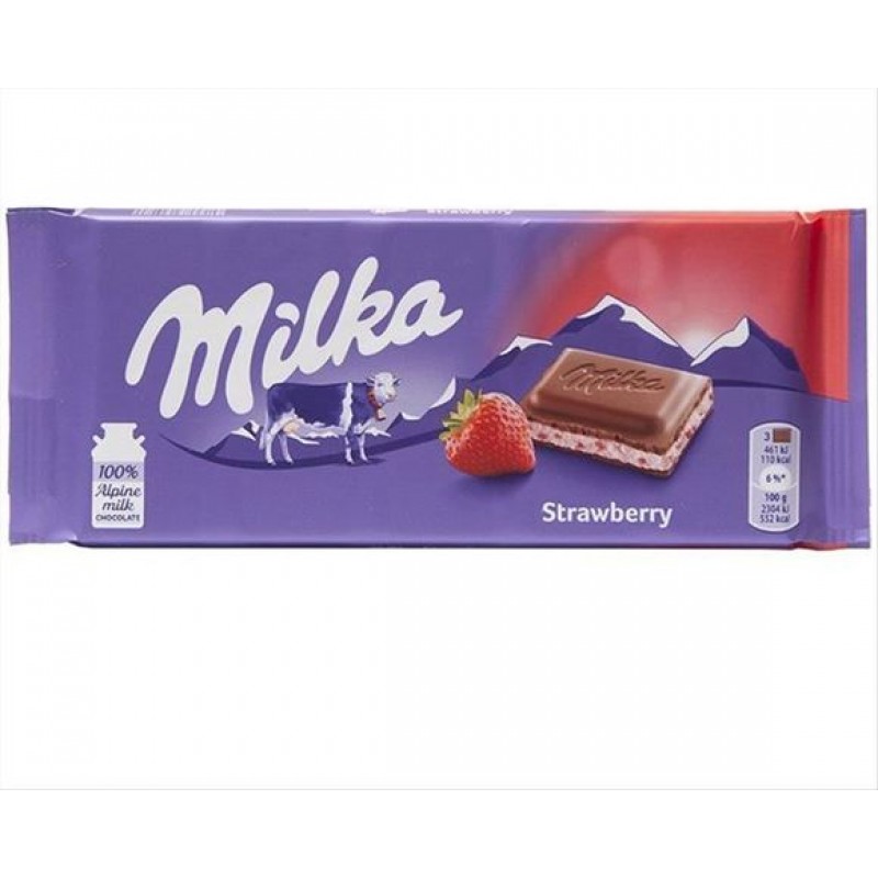 MILKA ΣΟΚΟΛΑΤΑ 100gr - (STRAWBERRY & YOGHURT)